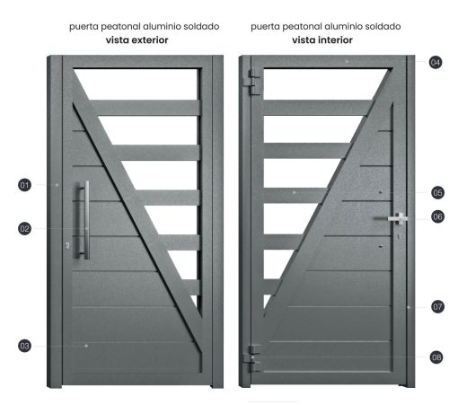 Puerta Aluminio Soldado Madrid - Imagen 4