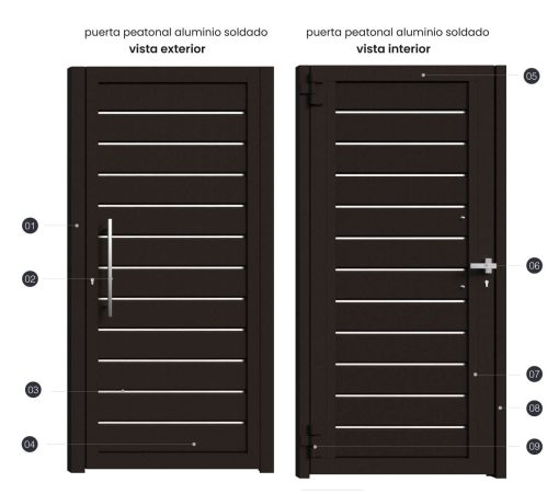 Puerta Aluminio Soldado  Málaga - Imagen 4