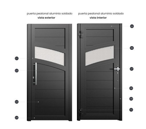 Puerta Aluminio Soldado París - Imagen 4