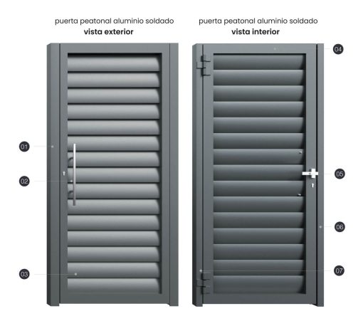 Puerta Aluminio Soldado Torrejón - Imagen 4