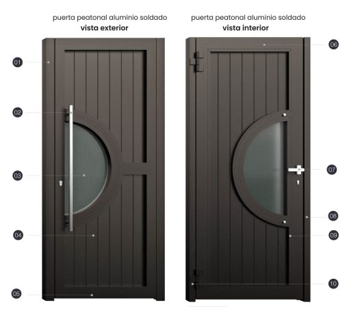 Puerta Aluminio Soldado Valencia - Imagen 4